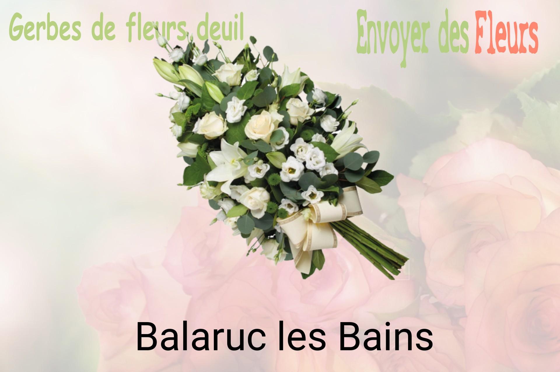 Gerbe de fleurs de deuil livrée à Balaruc-les-Bains